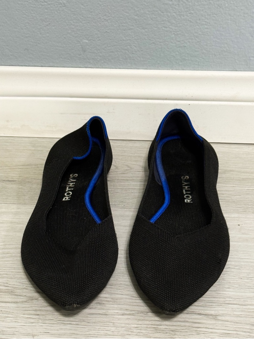 Rothy's Pointed Black Flats (10.5)